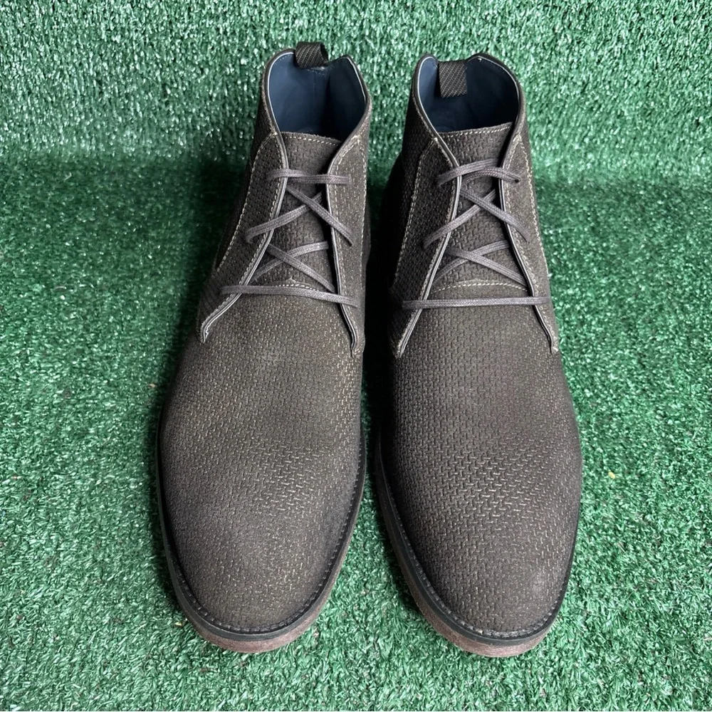NEW Stacy Adams Men's Dark Brown Plain Toe Chukka Boot Size 13 M